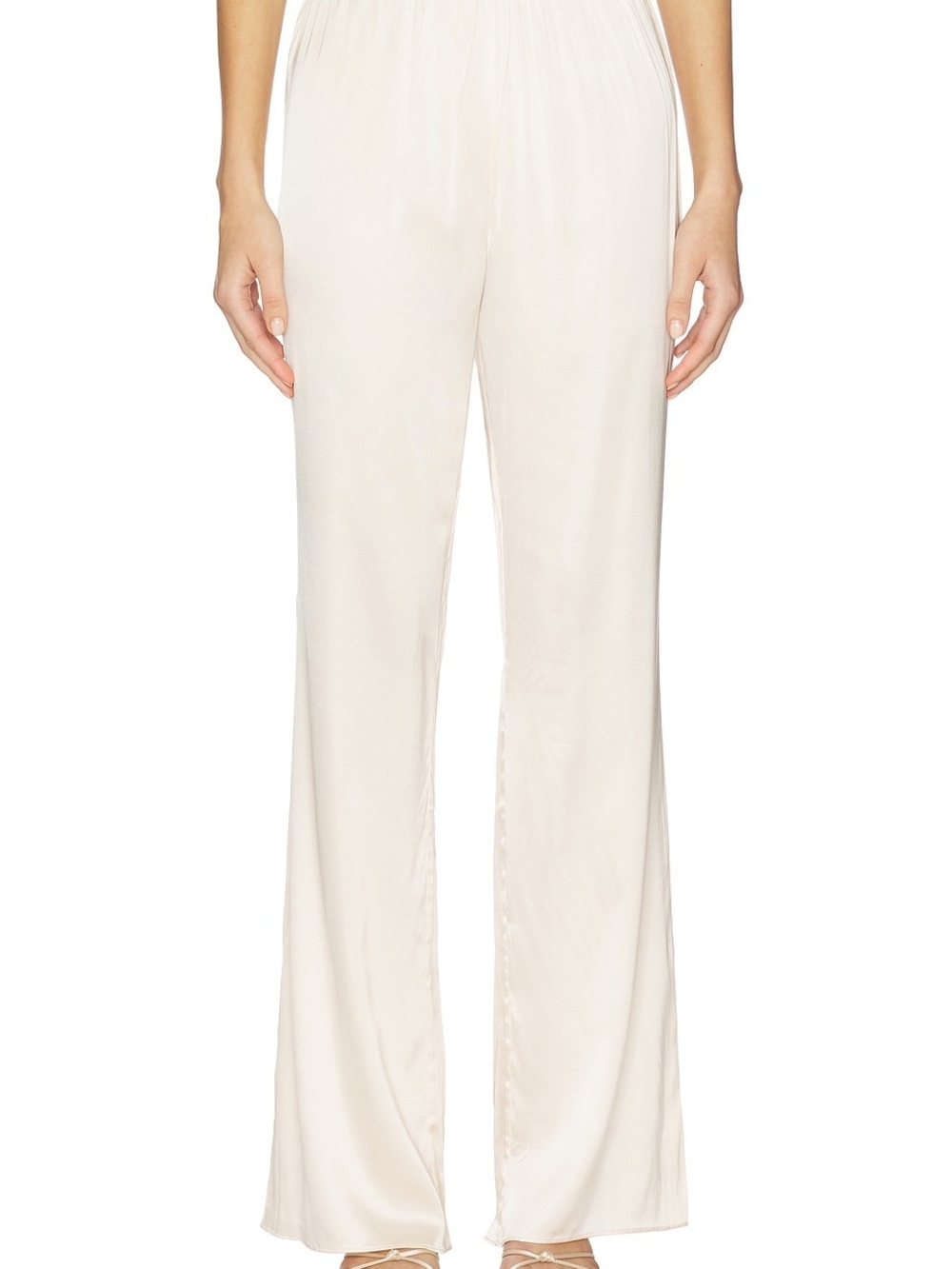Lovers + Friends Cream Straight-Leg Pants